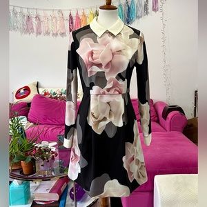 Ted Baker Porcelain Rose Collared Dress